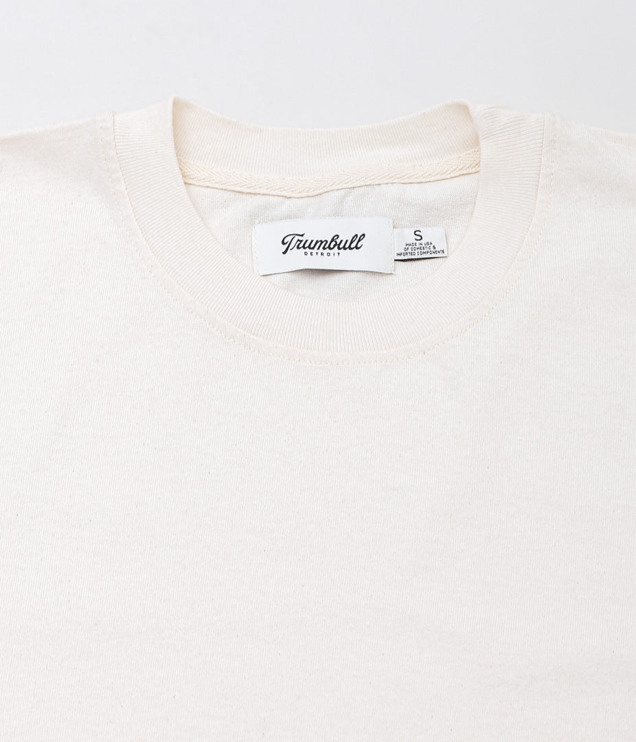 TRUMBULL ''7oz CLASSIS FIT TEE'' (IVORY)