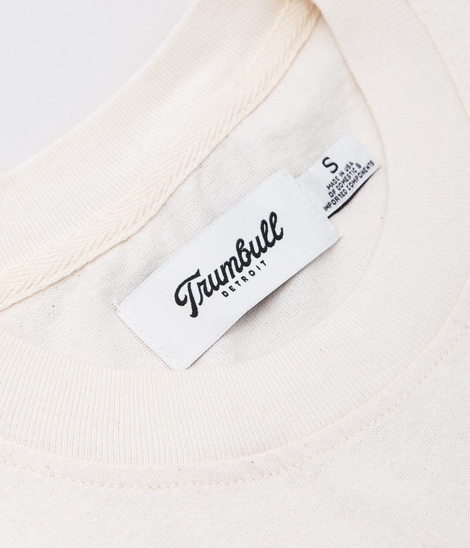 TRUMBULL ''7oz CLASSIS FIT TEE'' (IVORY)