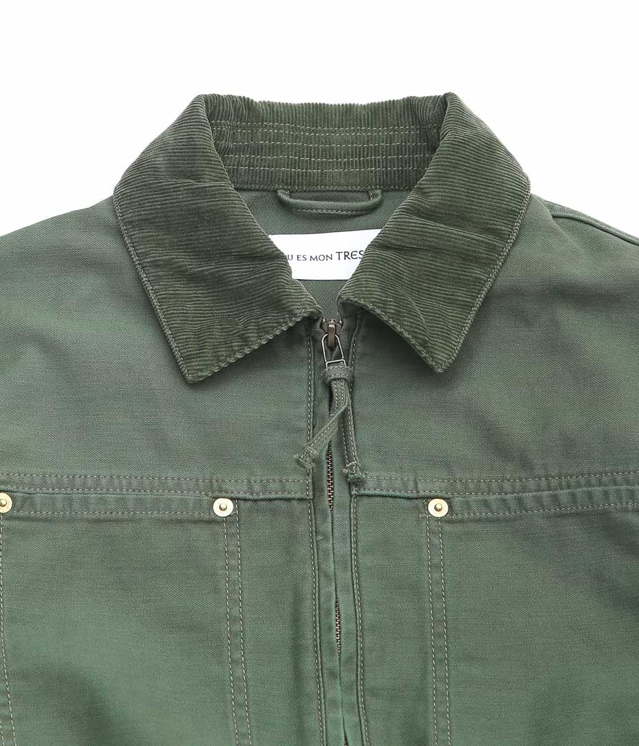 TU ES MON TRESOR ''MOONSTONE JACKET'' (OLIVE)
