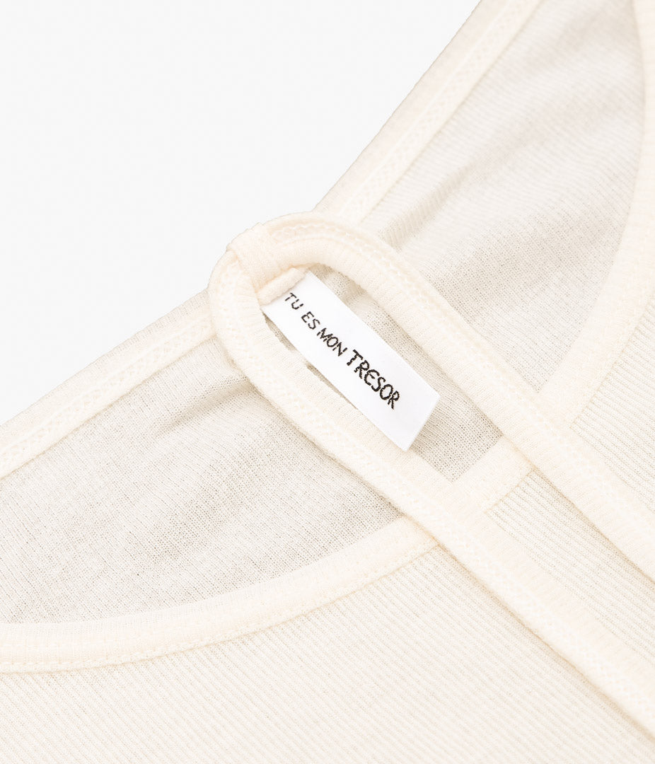 TU ES MON TRESOR ''CHOKER T-SHIRT'' (IVORY)