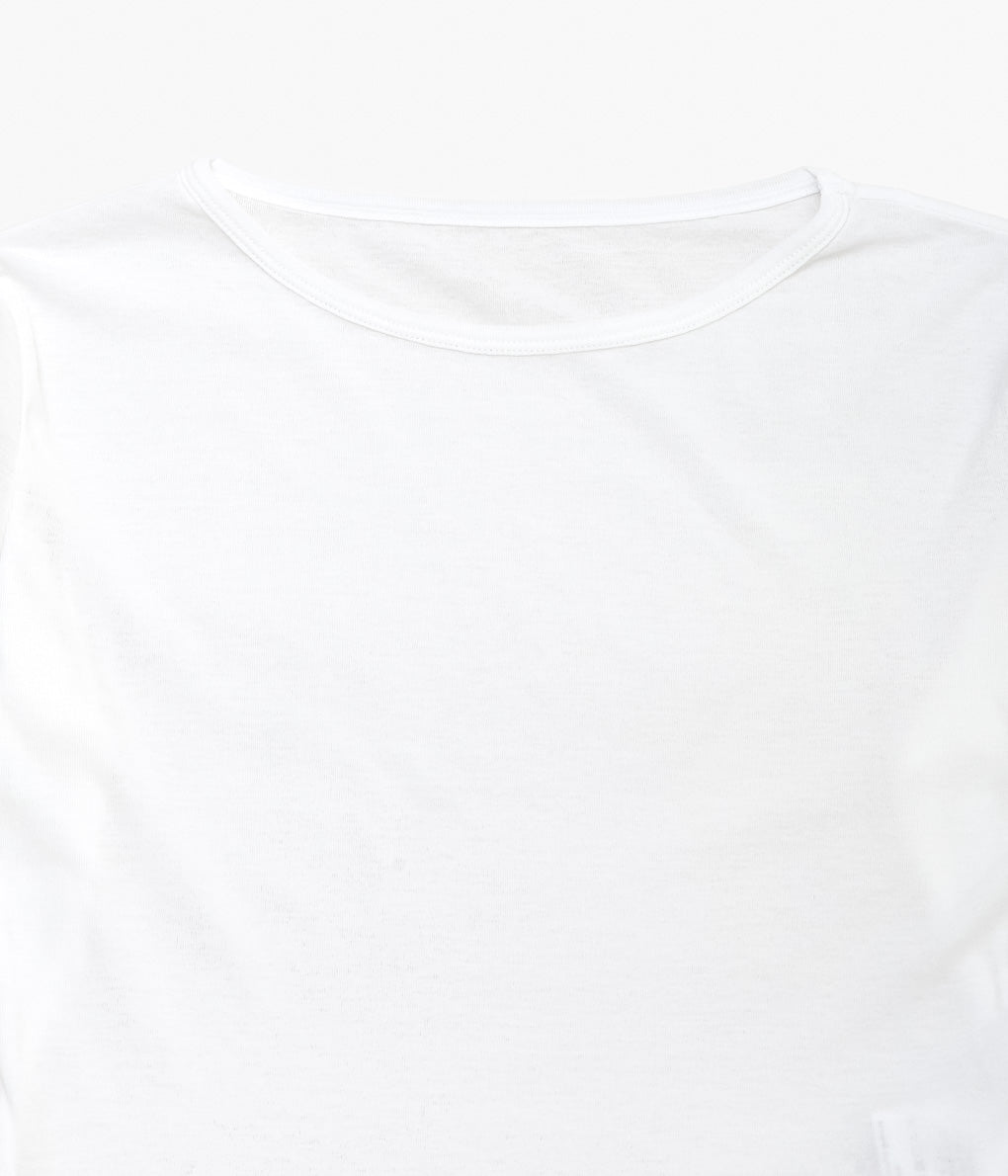TU ES MON TRESOR ''CREW NECK CROPPED TOP'' (WHITE)