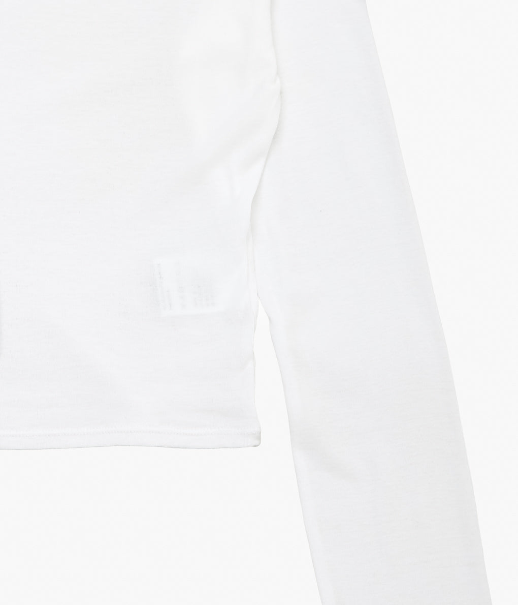 TU ES MON TRESOR ''CREW NECK CROPPED TOP'' (WHITE)