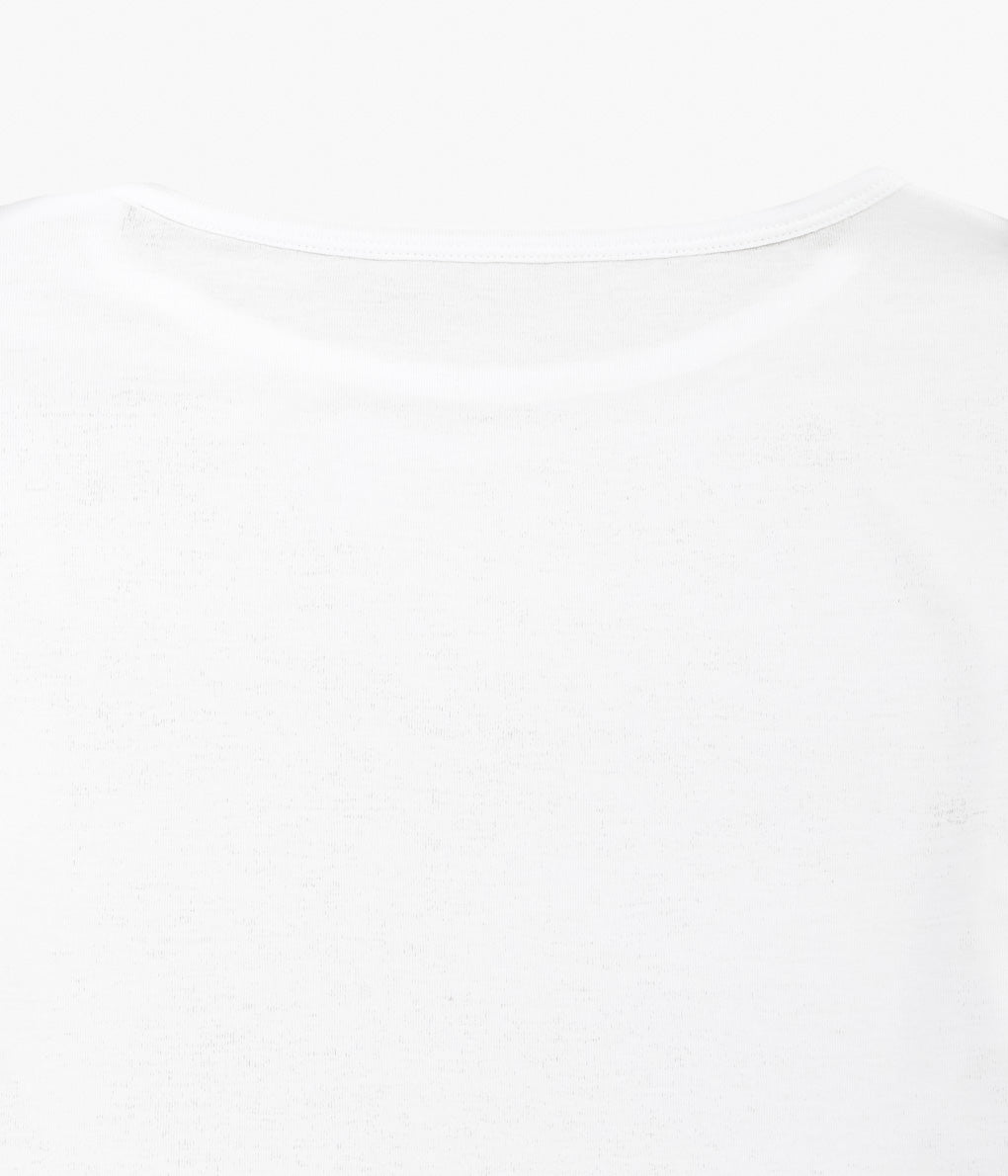 TU ES MON TRESOR ''CREW NECK CROPPED TOP'' (WHITE)