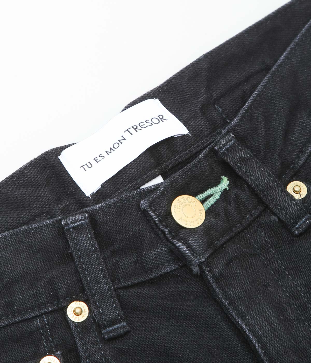 TU ES MON TRESOR ''THE EMERALD JEAN SHORT'' (BLACK)