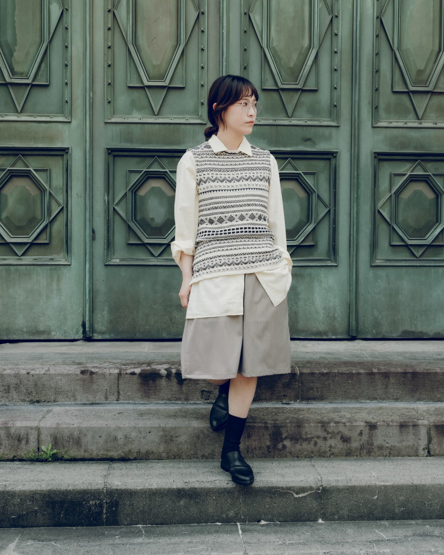 COOHEM ''SUMMER NORWEGIAN KNIT P/O'' (IVORY)