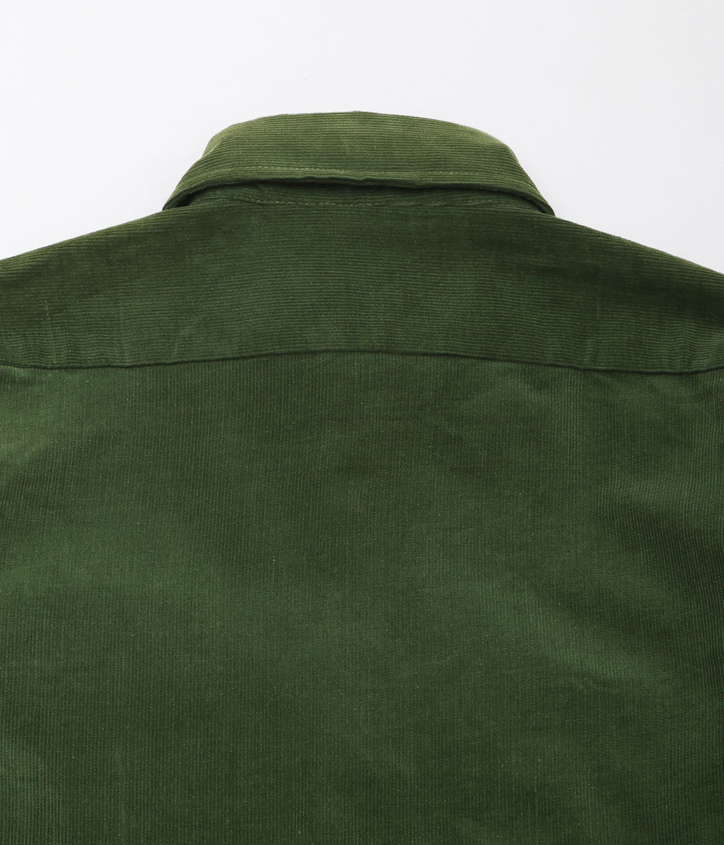 USED&VINTAGE''70'S DEADSTOCK "LAZY-H" CORDUROY SHIRT''(GREEN)