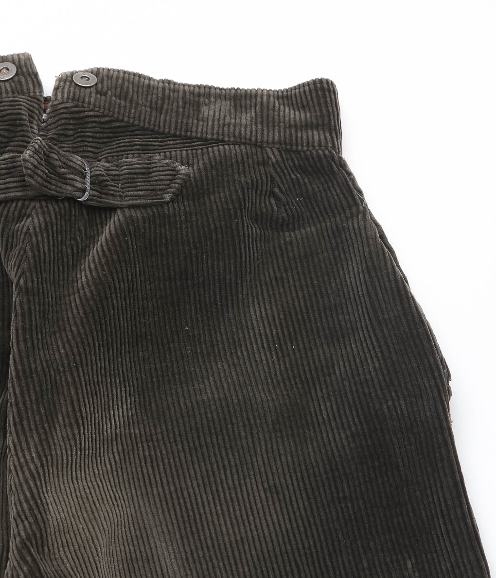VINTAGE CLOTHING ''30s FRENCH CORDUROY TROUSERS "CLAUDIUS LAFOND"'' (BROWN)