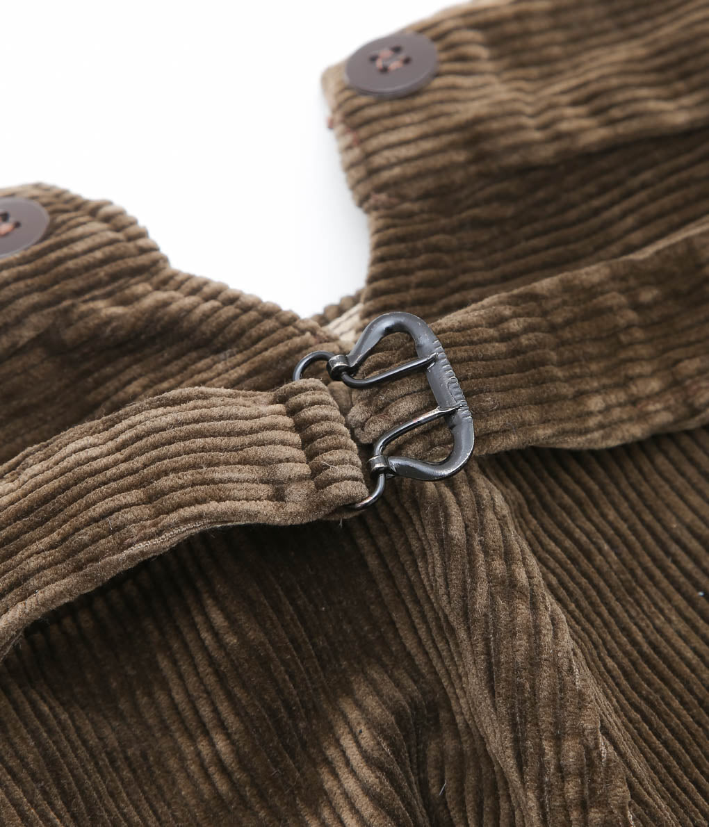 VINTAGE CLOTHING ''50-60's DEADSTOCK FRENCH CORDUROY TROUSERS'' (BROWN)