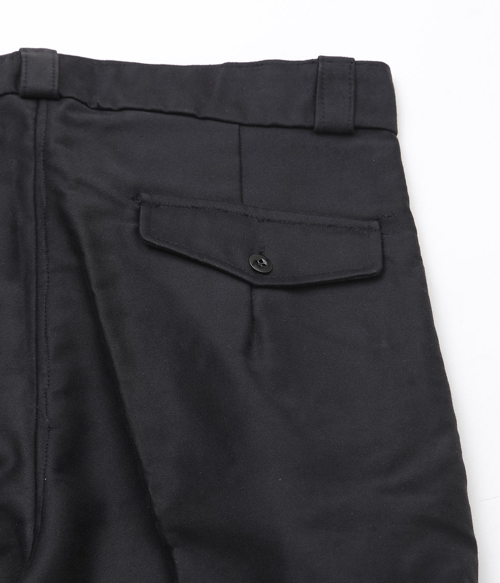 USED&VINATGE ''50's DEADSTOCK BLACK MOLESKIN PANTS'' (BLACK)