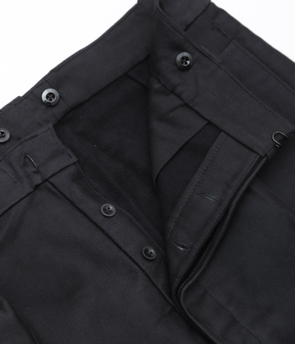 USED&VINATGE ''50's DEADSTOCK BLACK MOLESKIN PANTS'' (BLACK)