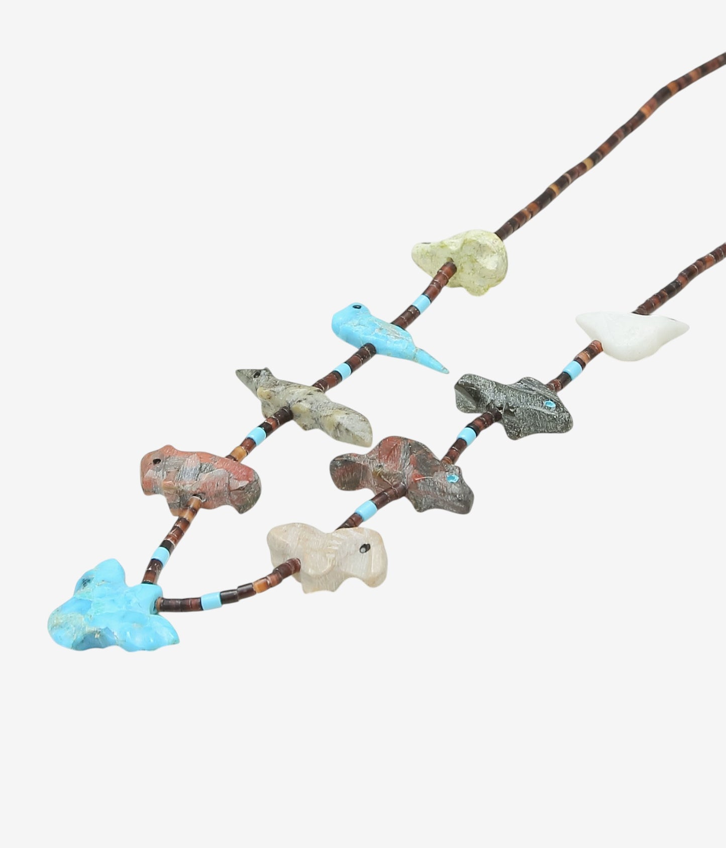 VINTAGE JEWELRY ''NAVAJO FETISH NECKLACE ②'' (ASSO)