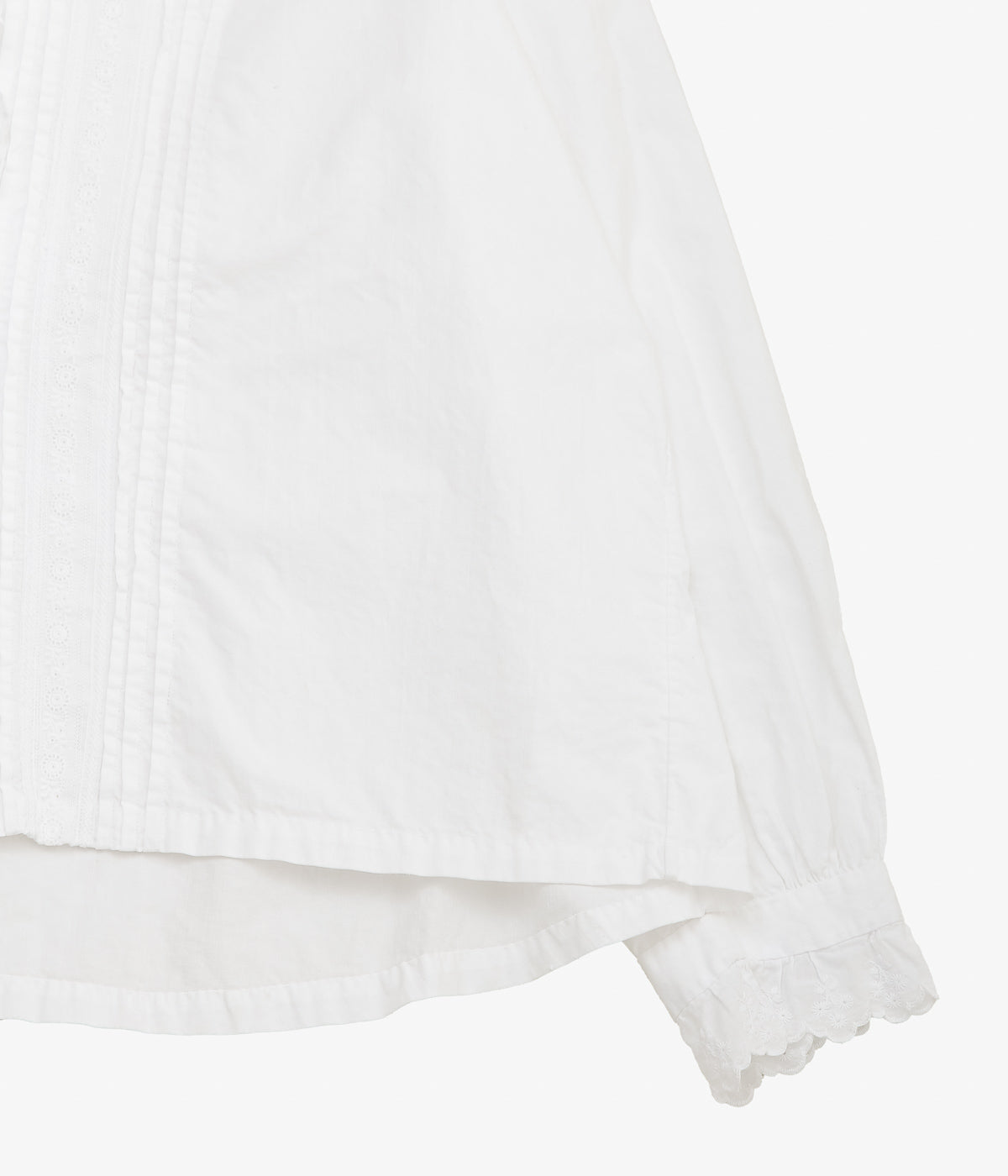 USED&VINATGE ''40-50's FRENCH VINTAGE BLOUSE'' (WHITE)