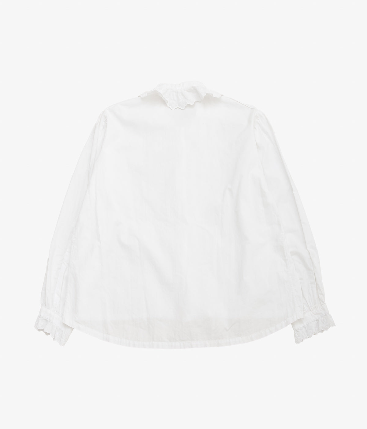 USED&VINATGE ''40-50's FRENCH VINTAGE BLOUSE'' (WHITE)