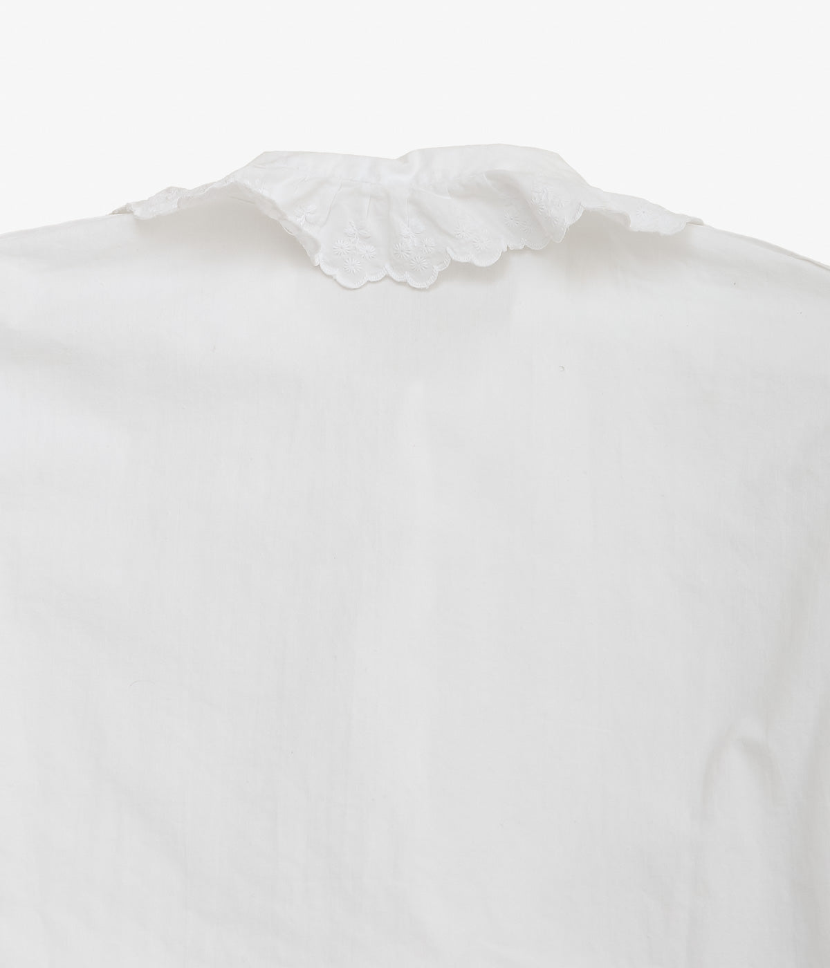 USED&VINATGE ''40-50's FRENCH VINTAGE BLOUSE'' (WHITE)