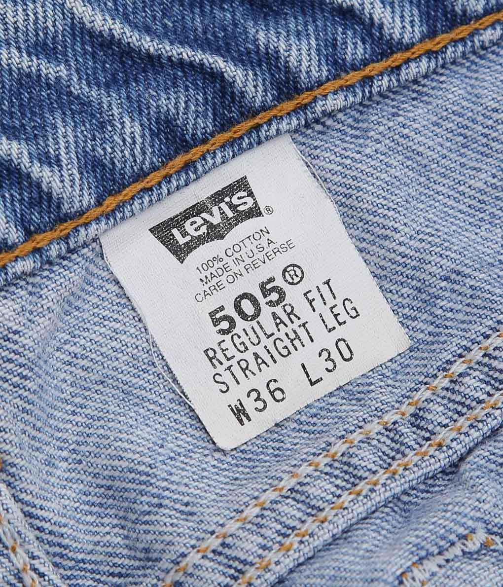 VINTAGE DENIM''90'S LEVI'S 505 USA''(INDIGO)(W36/L30)