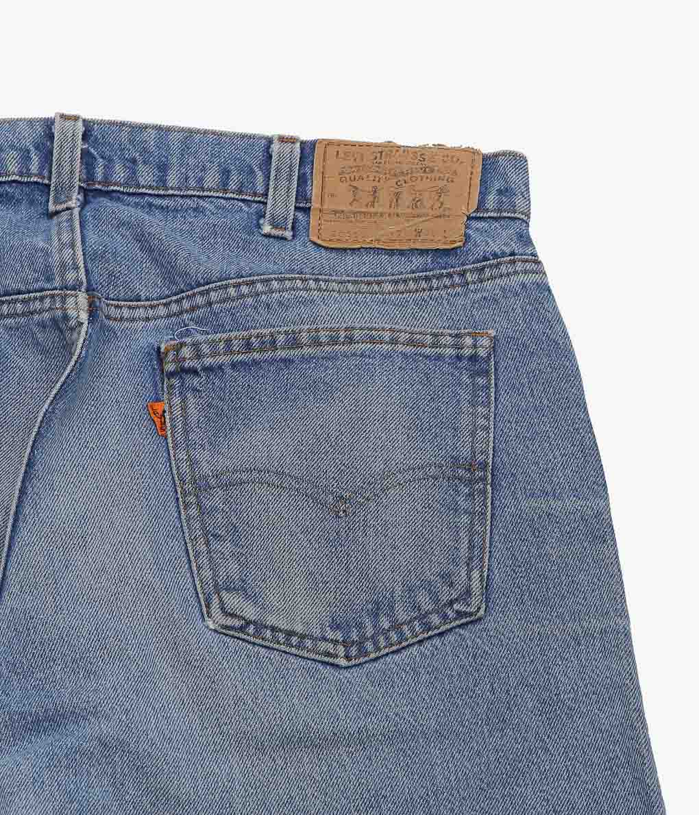 VINTAGE DENIM''80'S LEVI'S 505 USA''(INDIGO)(W36/L33)