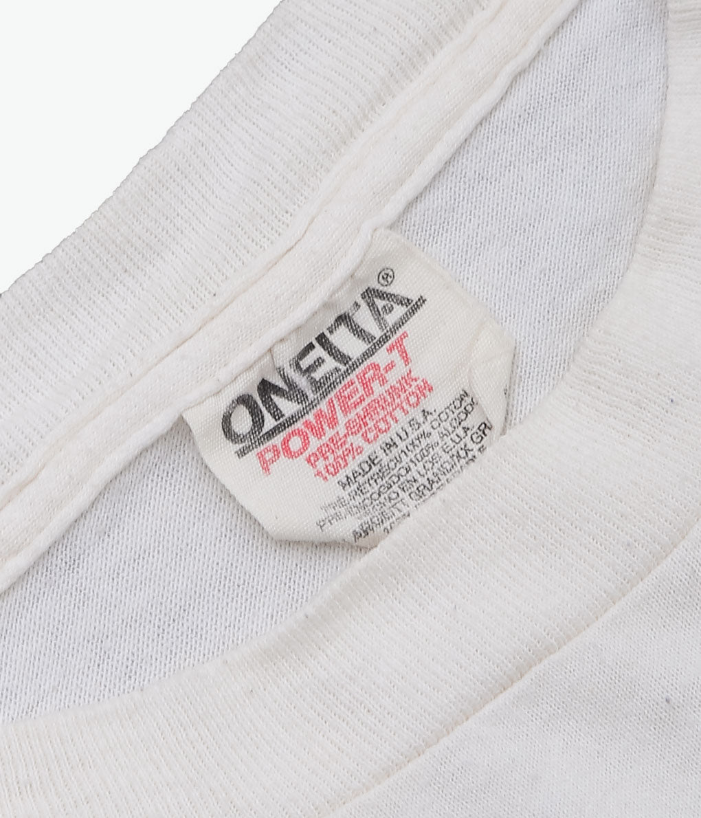 VINTAGE CLOTHING ''90'S ANIMAL TEE'' (WHITE)
