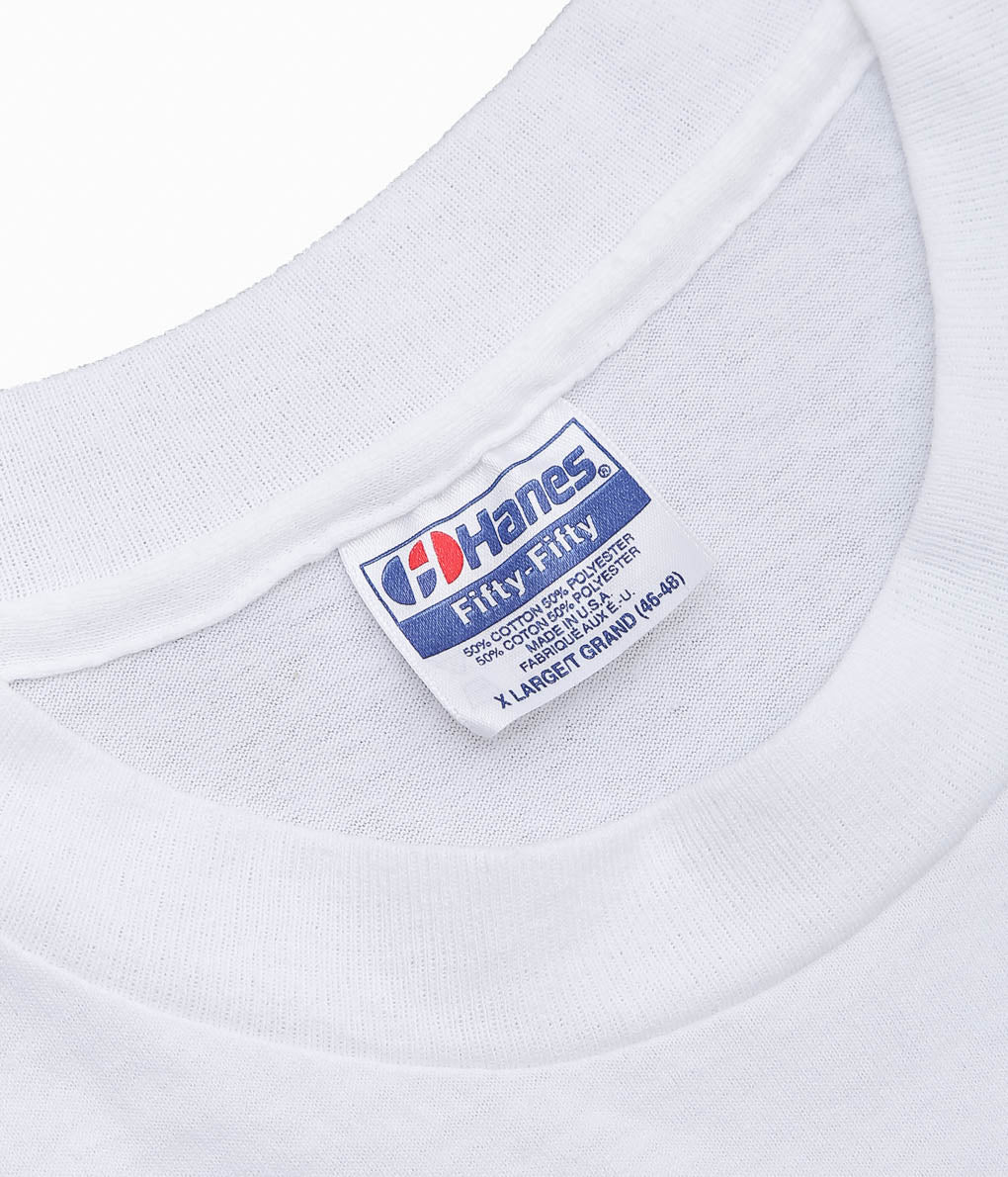 VINTAGE CLOTHING ''90'S BEAR RALLY TEE MADE IN THE U.S.A.'' (WHITE)