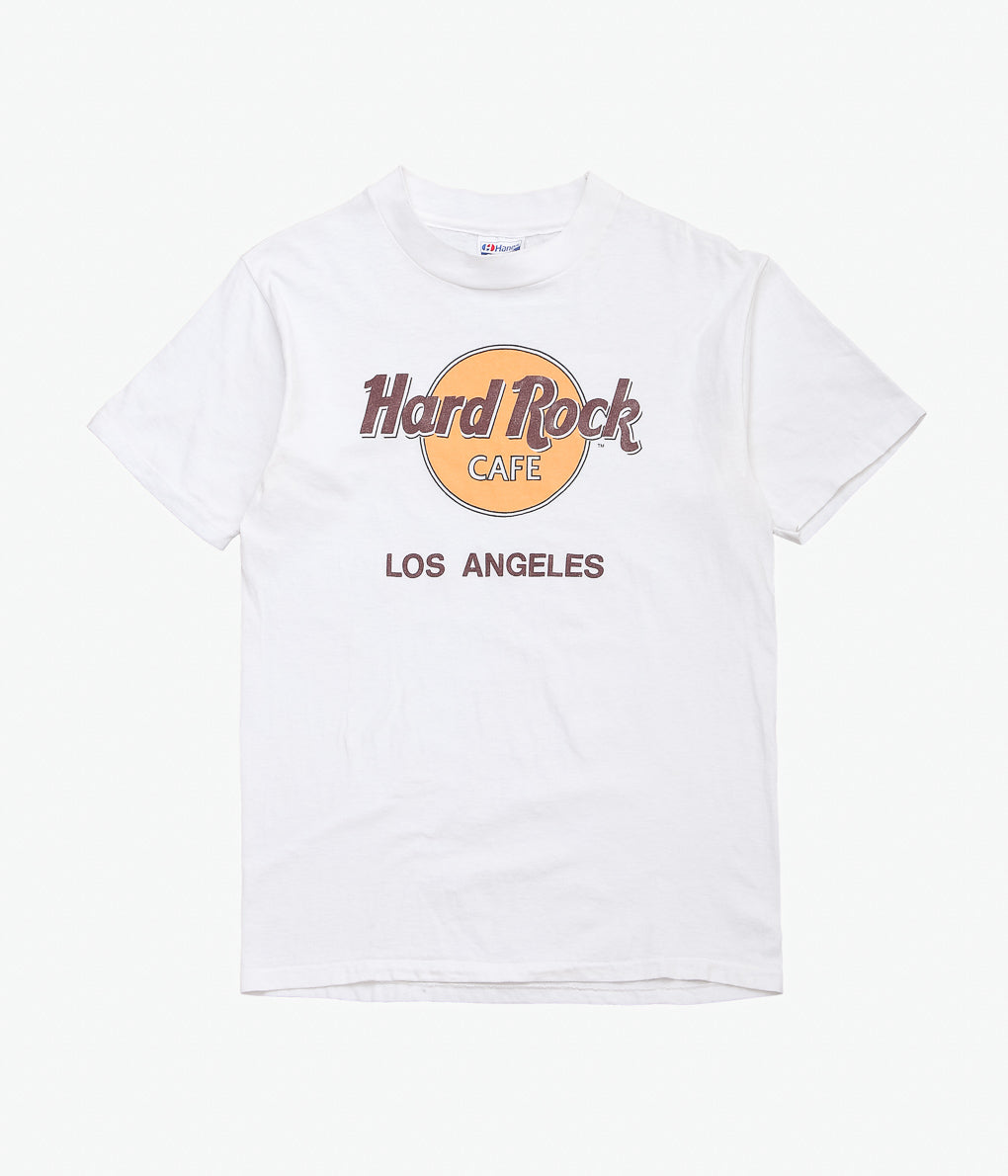 VINTAGE CLOTHING ''90'S HARD ROCK CAFE LA TEE'' (WHITE)