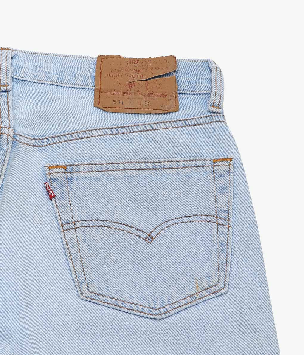 VINTAGE DENIM''90'S LEVI'S 501 USA''(INDIGO)(W32/L32)