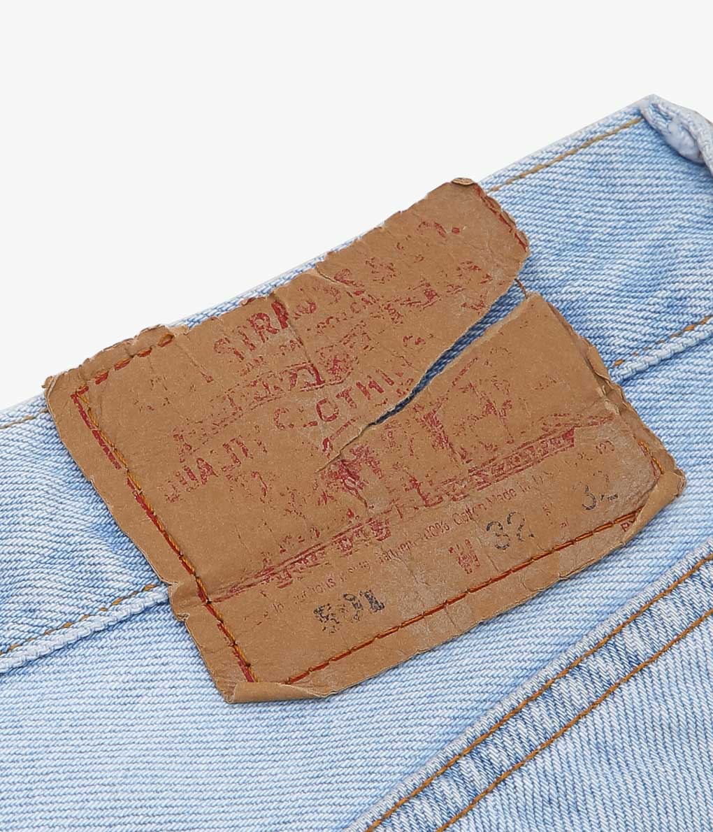 VINTAGE DENIM''90'S LEVI'S 501 USA''(INDIGO)(W32/L32)