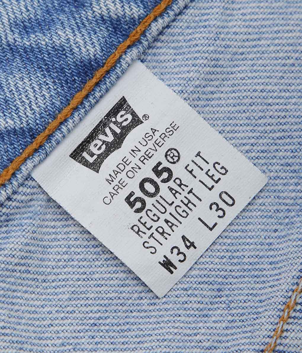 VINTAGE DENIM''90'S LEVI'S 505 USA''(INDIGO)(W34/L30)