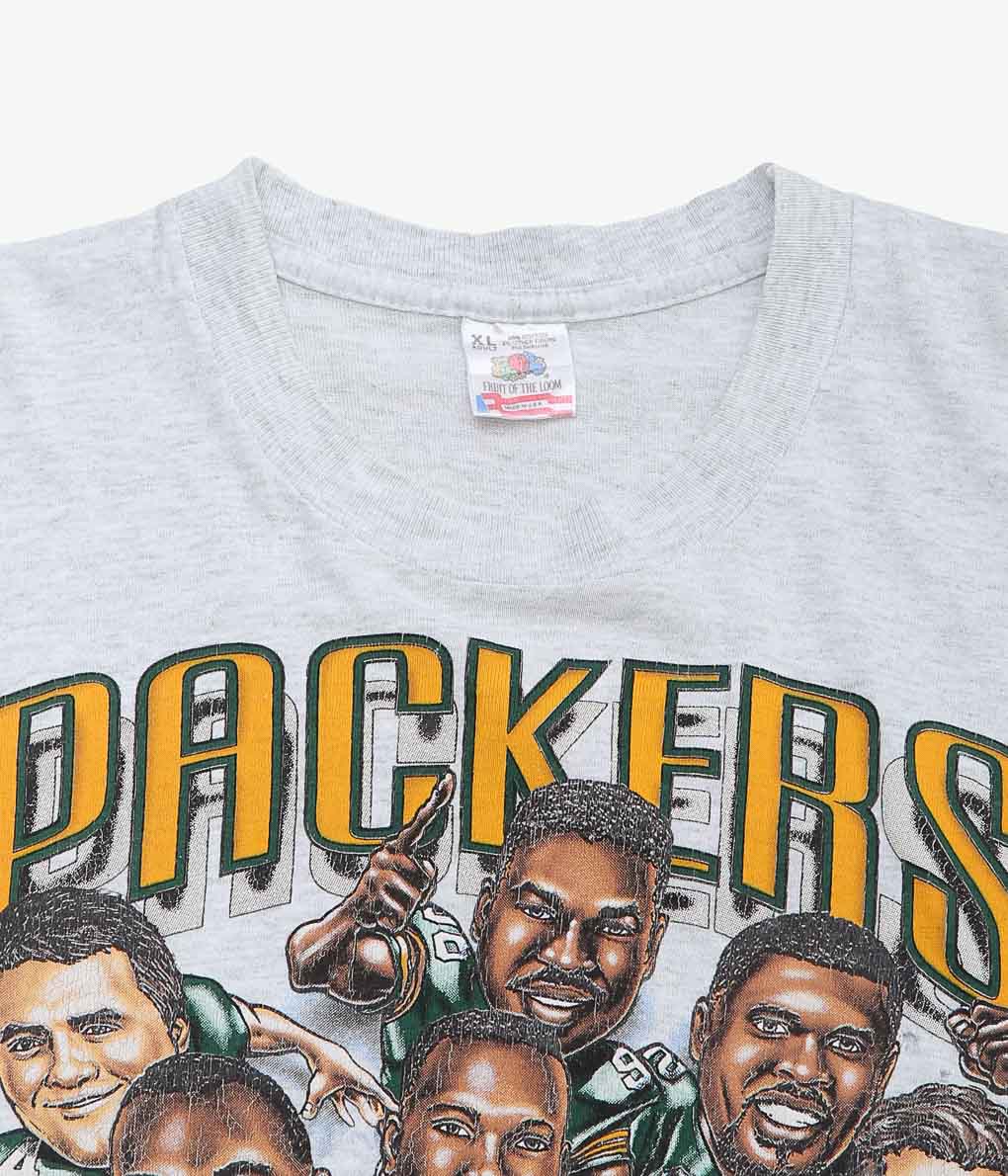 VINTAGE CLOTHING ''90'S PACKERS TEE MADE IN THE U.S.A.'' (GRAY)