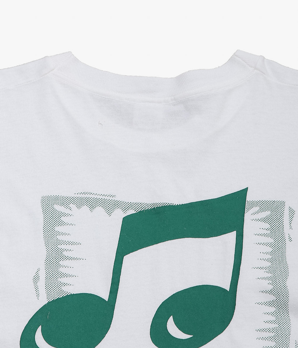 VINTAGE CLOTHING ''90'S SHEN MUSIC TEE'' (WHITE)