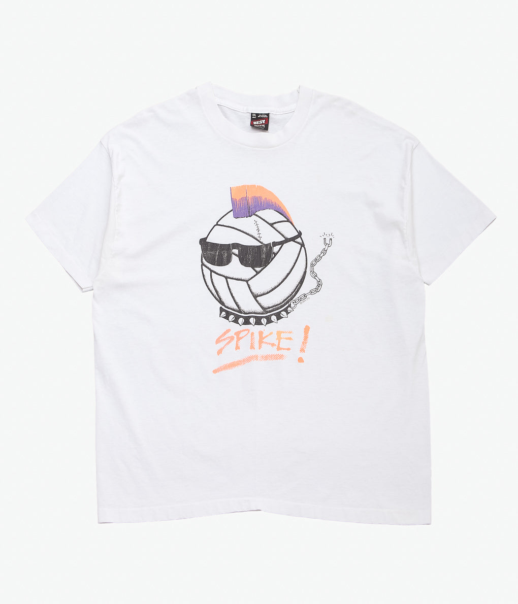 VINTAGE CLOTHING ''90'S SPIKE TEE'' (WHITE)