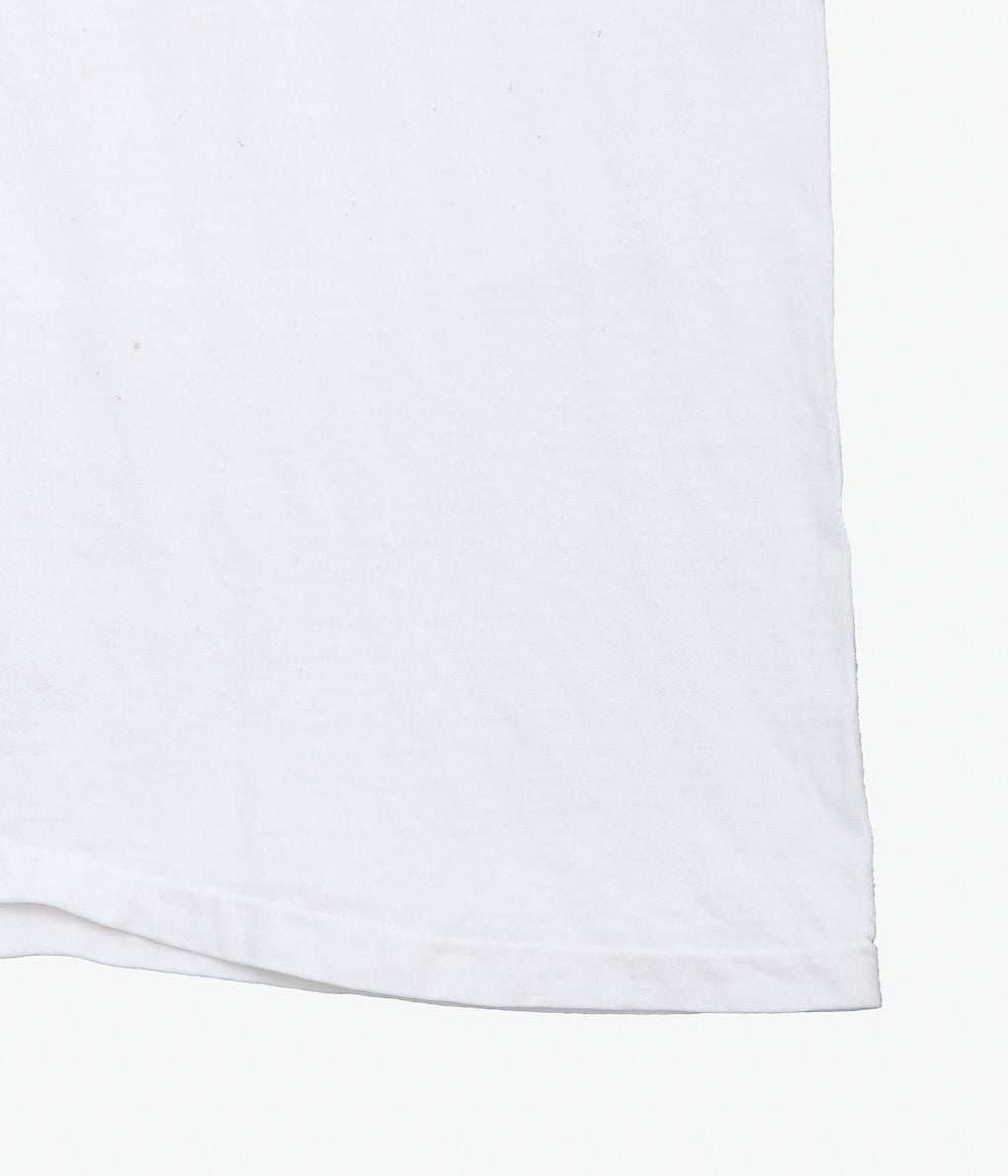 VINTAGE CLOTHING ''90'S WNUV TV TEE MADE IN THE U.S.A.'' (WHITE)
