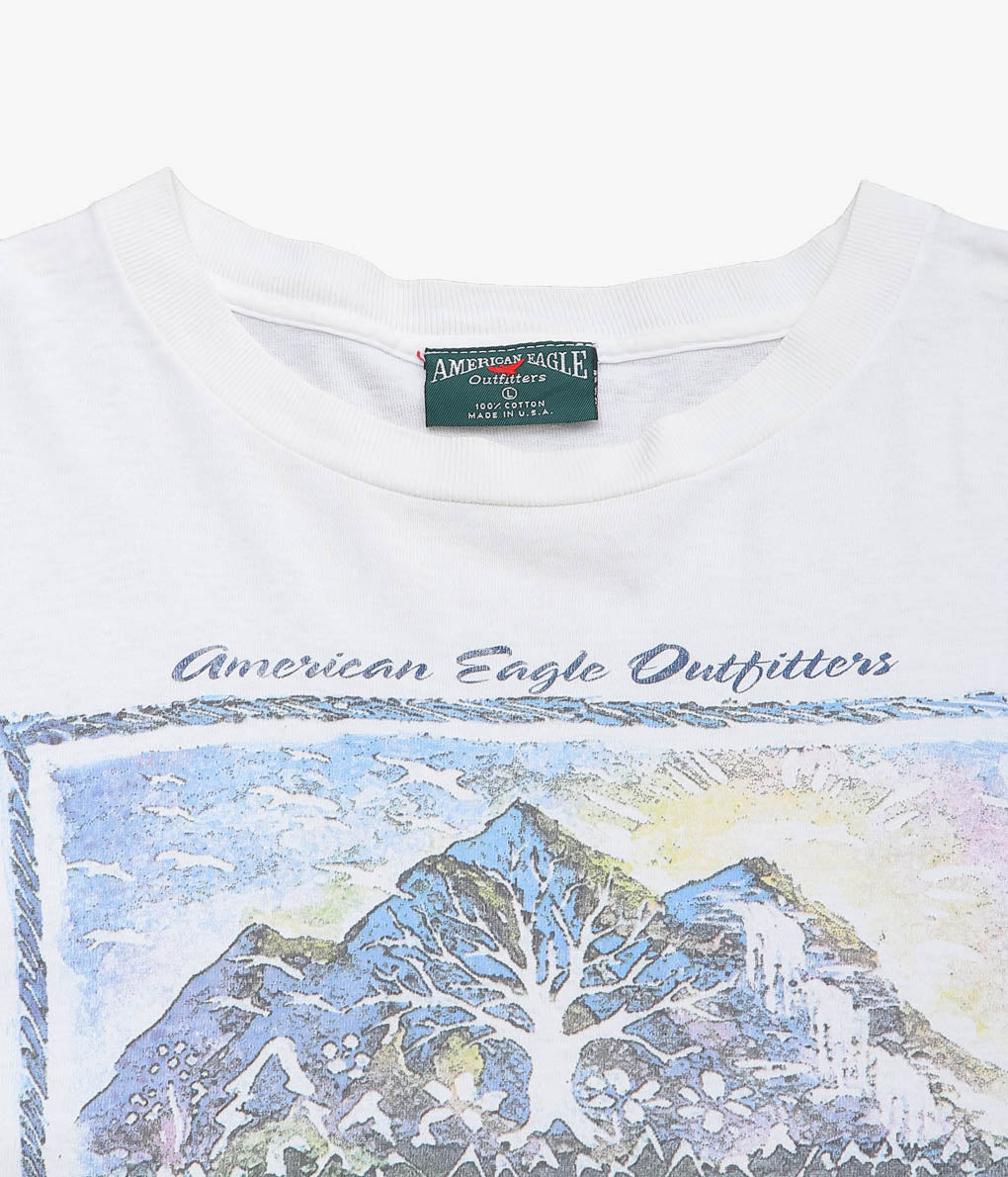 VINTAGE CLOTHING ''AMERICAN EAGLE PRINT TEE'' (WHITE)