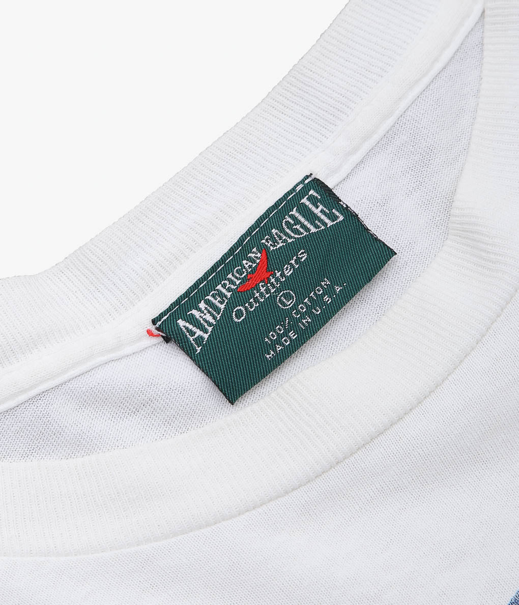 VINTAGE CLOTHING ''AMERICAN EAGLE PRINT TEE'' (WHITE)