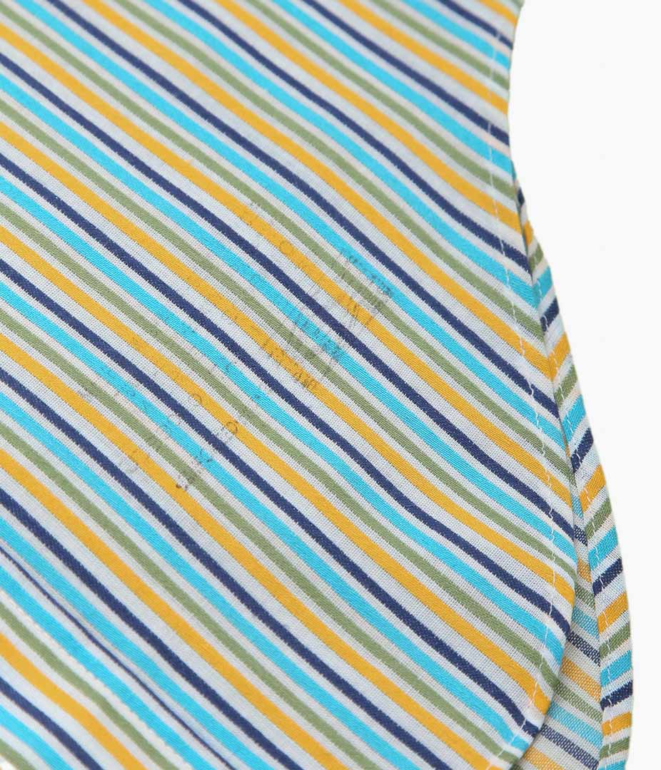 USED&VINTAGE ''ARROW POLYESTER COTTON MULTI STRIPE SHIRT MADE IN U.S.A'' (MULTI)