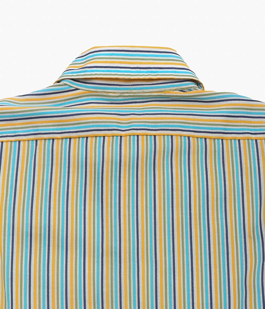 USED&VINTAGE ''ARROW POLYESTER COTTON MULTI STRIPE SHIRT MADE IN U.S.A'' (MULTI)