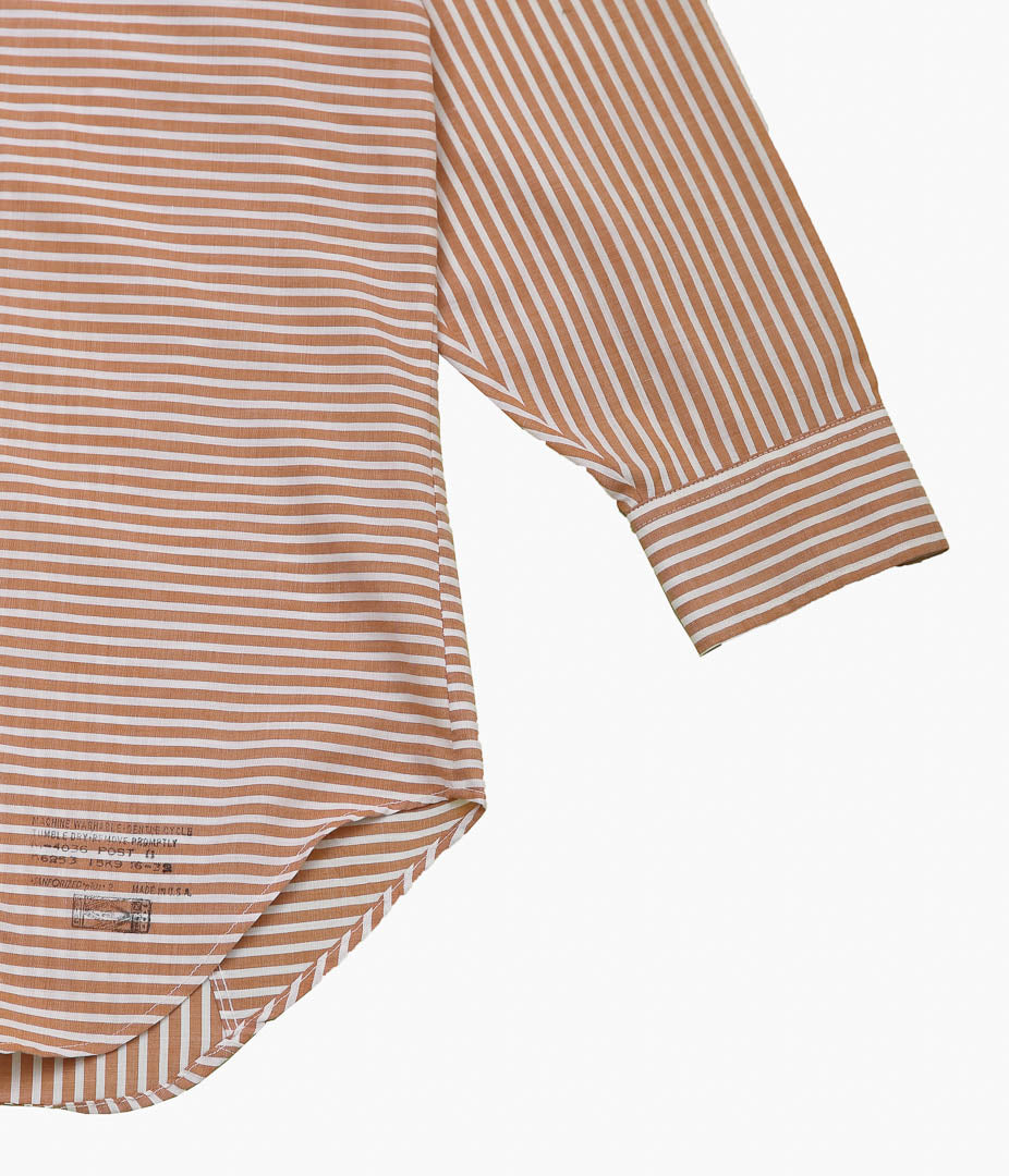 USED&VINTAGE ''ARROW POLYESTER COTTON STRIPE SHIRT MADE IN USA'' (MULTI)
