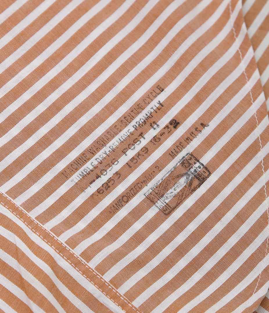USED&VINTAGE ''ARROW POLYESTER COTTON STRIPE SHIRT MADE IN USA'' (MULTI)