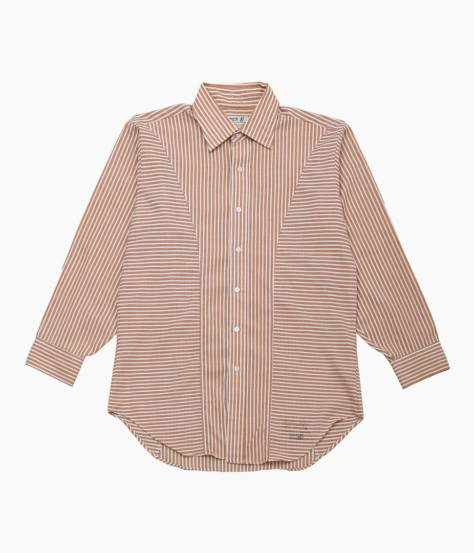 USED&VINTAGE ''ARROW POLYESTER COTTON STRIPE SHIRT MADE IN USA'' (MULTI)