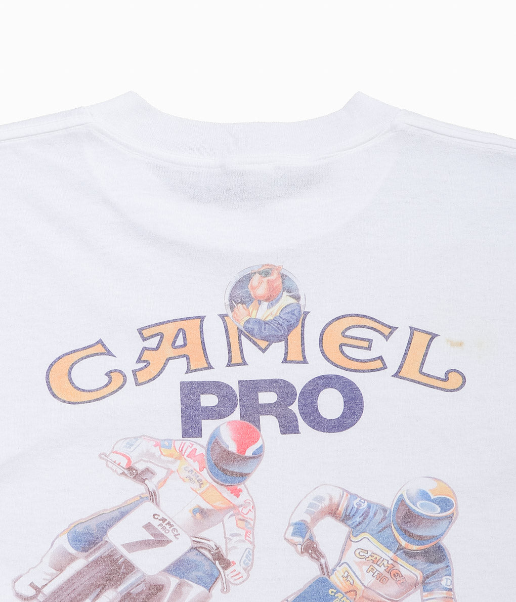 VINTAGE CLOTHING ''CAMEL PRO TEE MADE IN THE U.S.A.'' (WHITE)