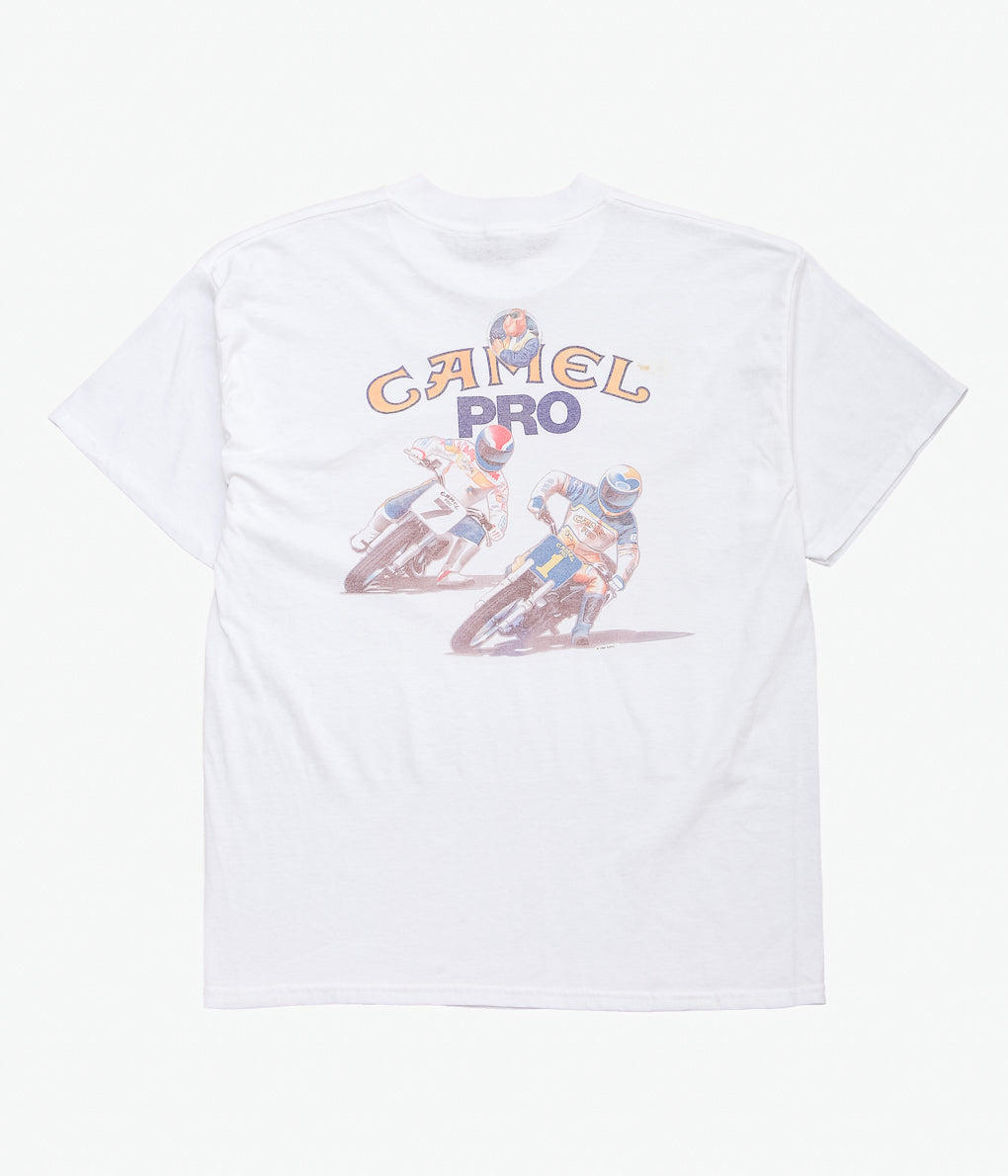 VINTAGE CLOTHING ''CAMEL PRO TEE MADE IN THE U.S.A.'' (WHITE)