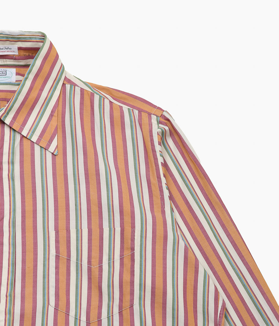 USED&VINTAGE ''GANT SHIRTMAKERS COTON MULTI STRIPE SHIRT MADE IN USA'' (MULTI)