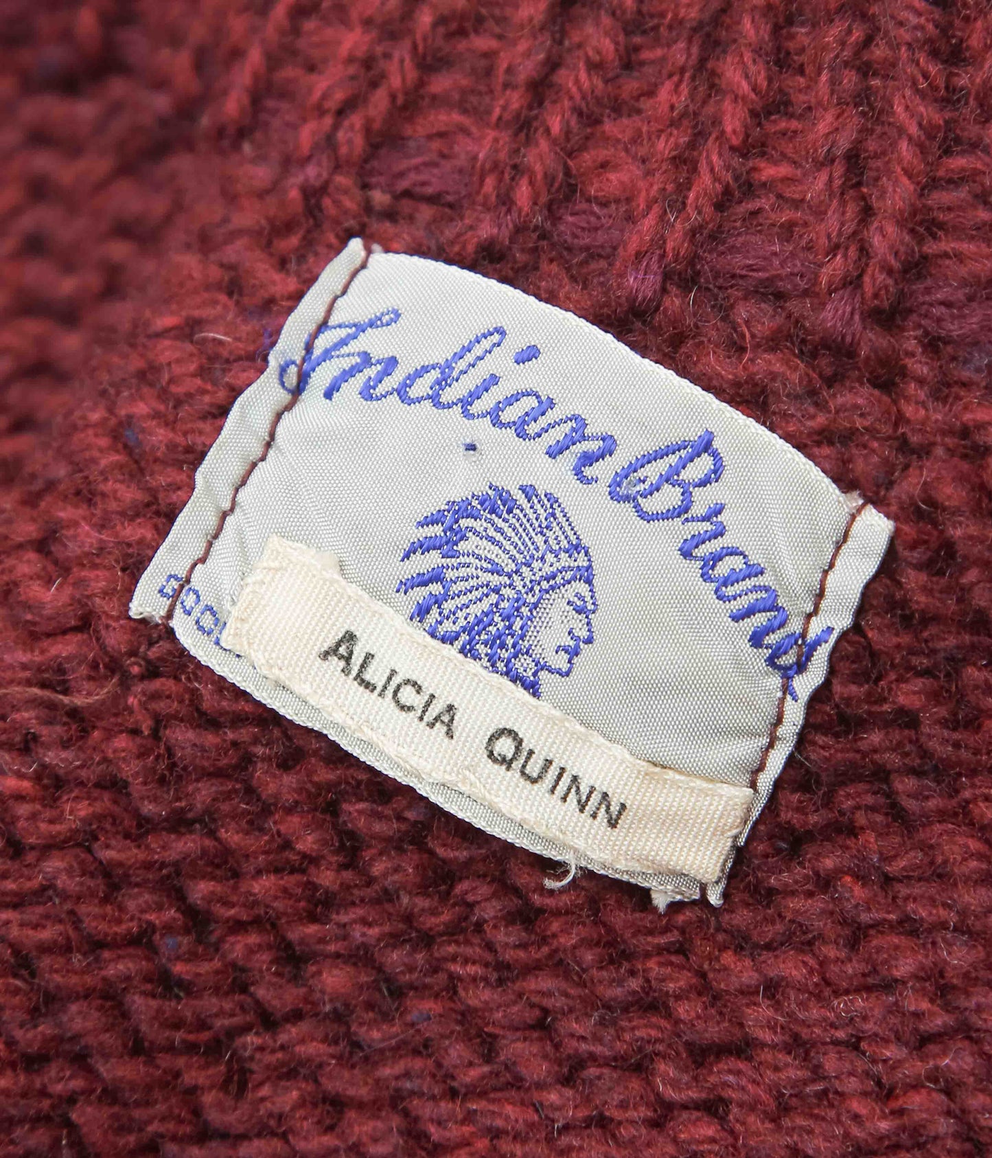 USED&VINTAGE''VINTAGE KNIT''(WINE)