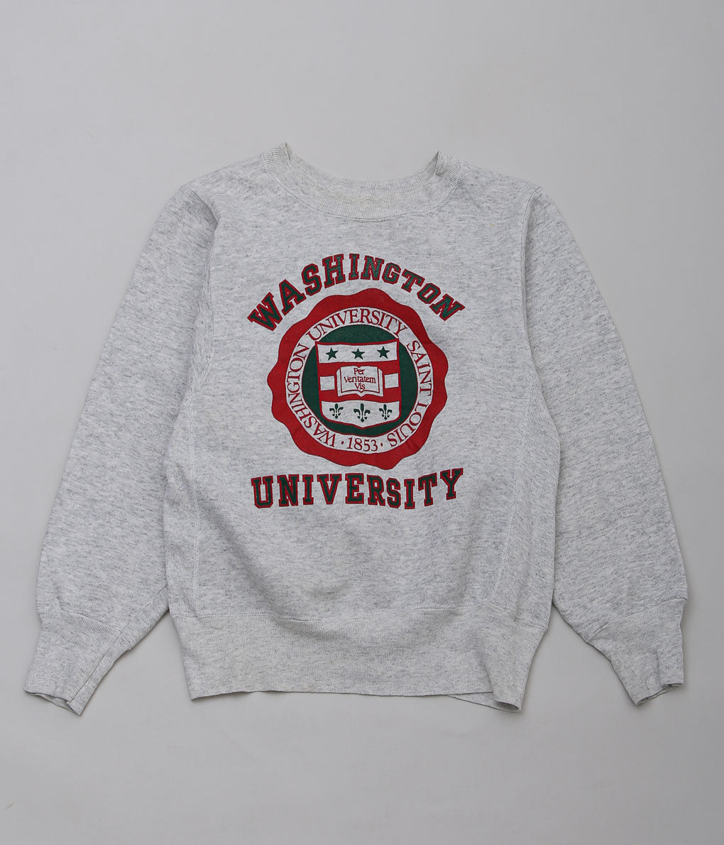 USED&VINTAGE ''VELVA SHEEN COLLEGE SWEATSHIRT'' (LIGHT GRAY)