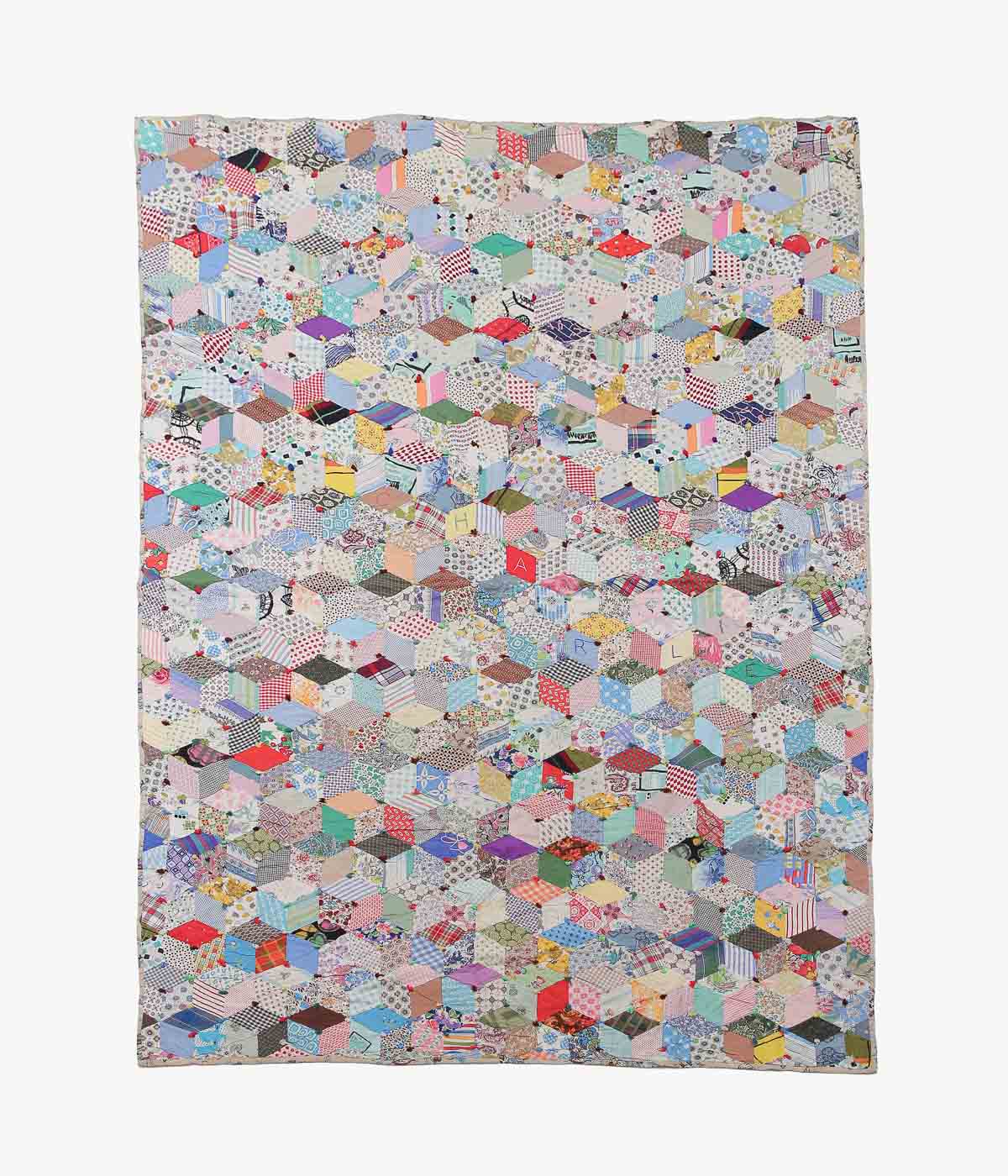 VINTAGE FABRIC ''VINTAGE AMERICAN QUILT #36'' (ASSO)