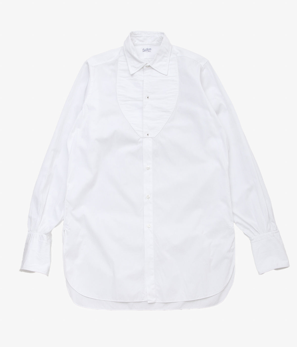USED&VINTAGE ''1910'S~1920'S FRENCH ANTIQUE SHIRT DEADSTOCK'' (WHITE)