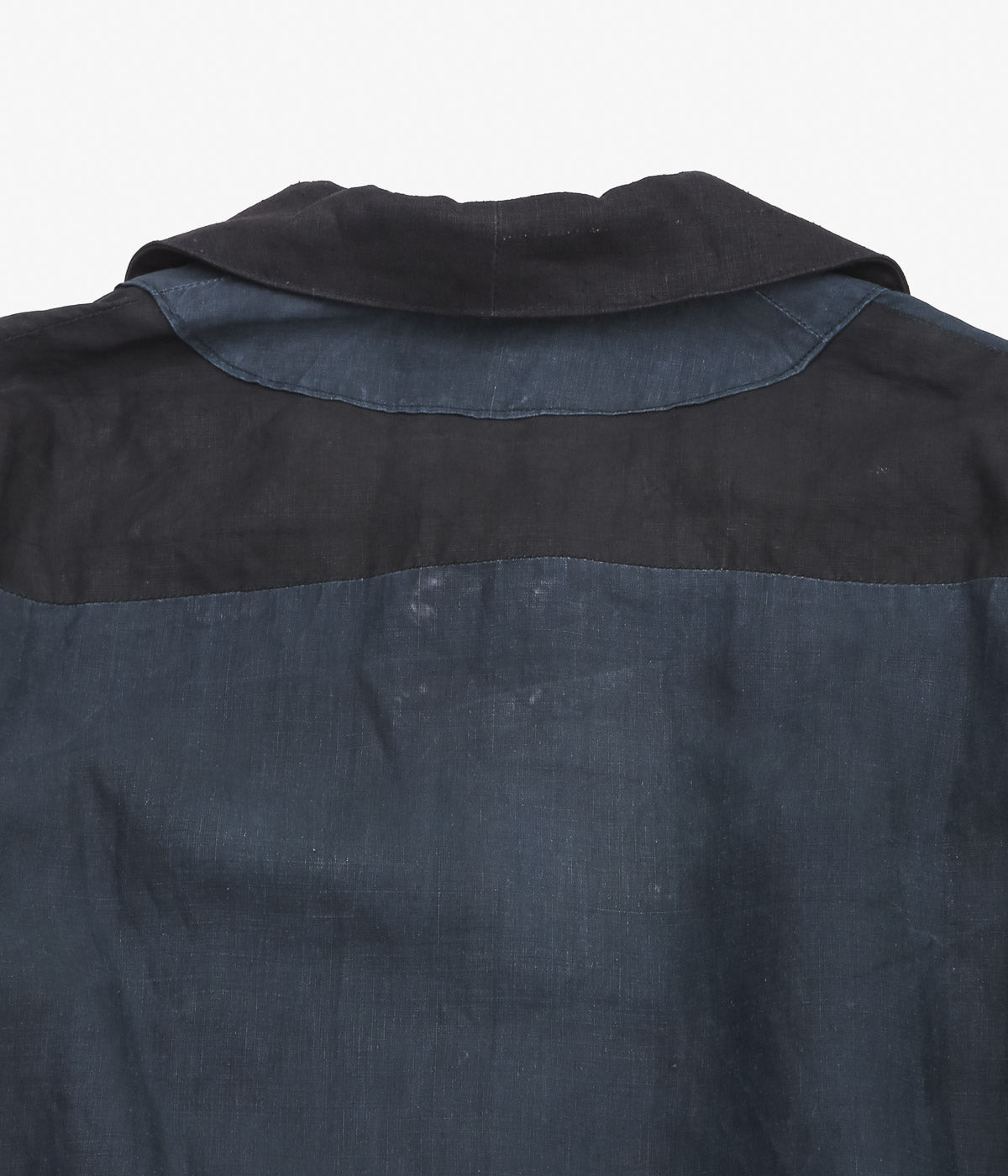 VINTAGE CLOTHING ''-1920's INDIGO COTTON LINEN DRESS''(INDIGO)