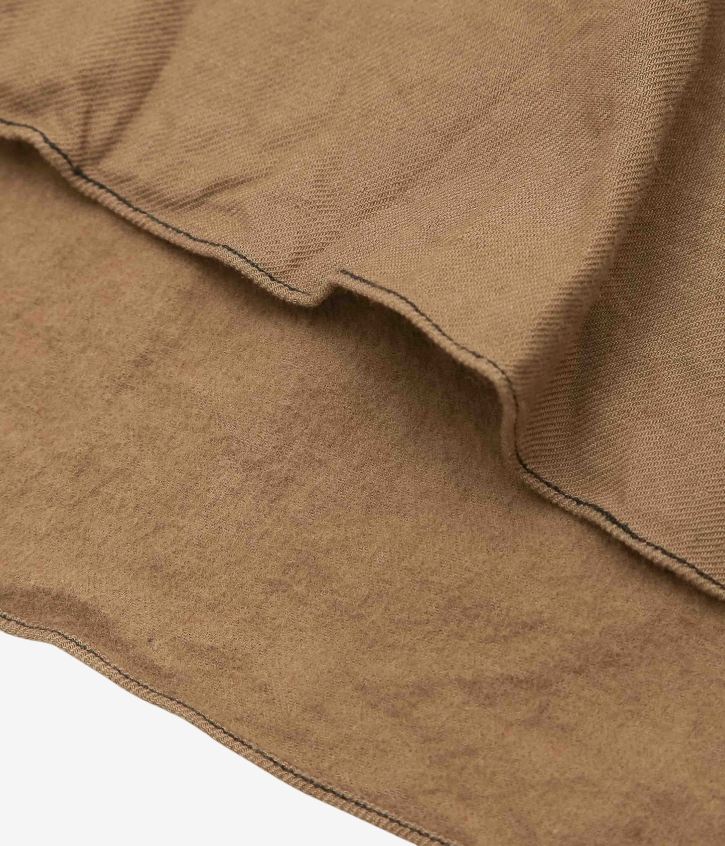 VINTAGE CLOTHING ''1940'S FRENCH BROWN WORK SHIRT #1'' (BROWN)
