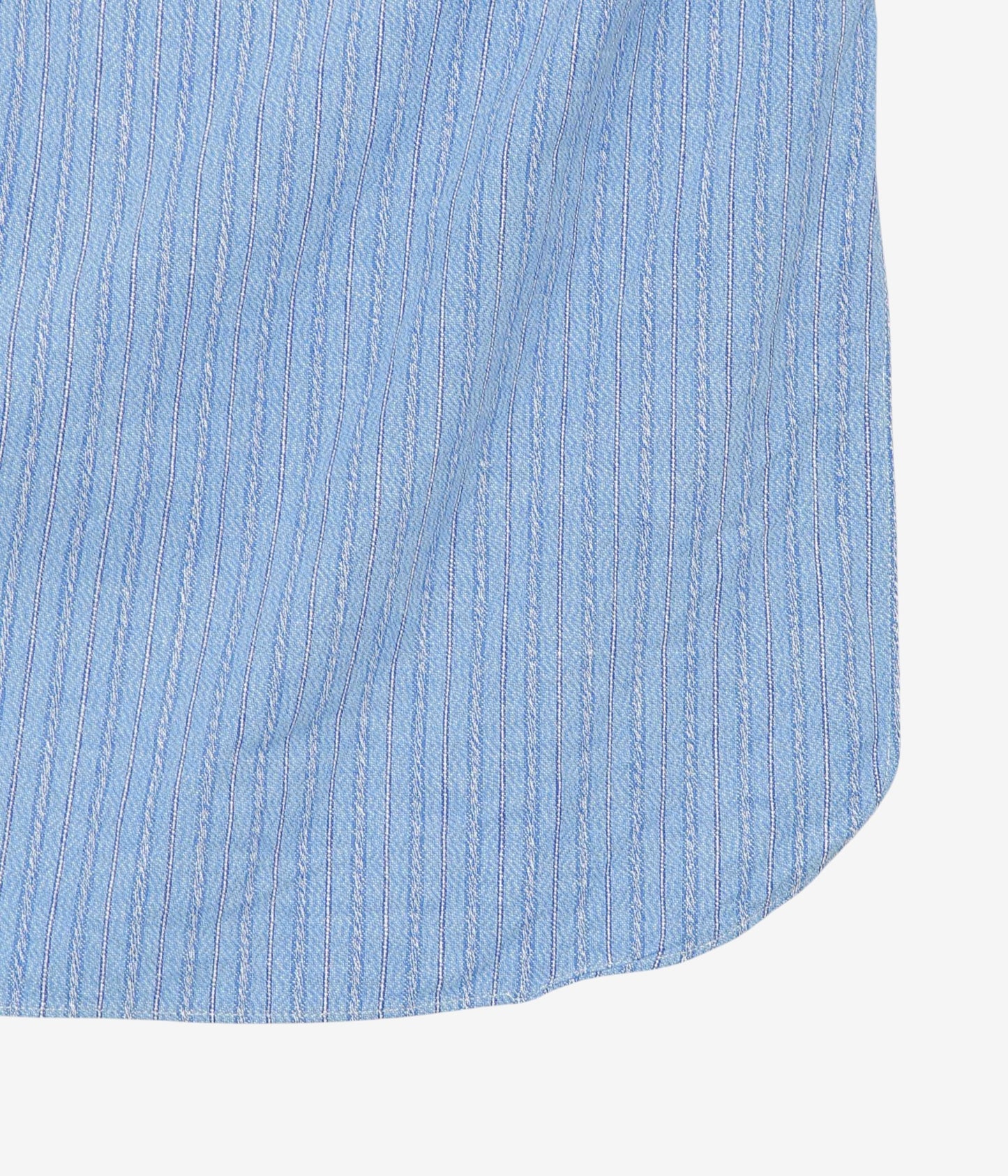 VINTAGE CLOTHING ''1950'S FRENCH BLUE GRANPA SHIRT'' (BLUE STRIPE)