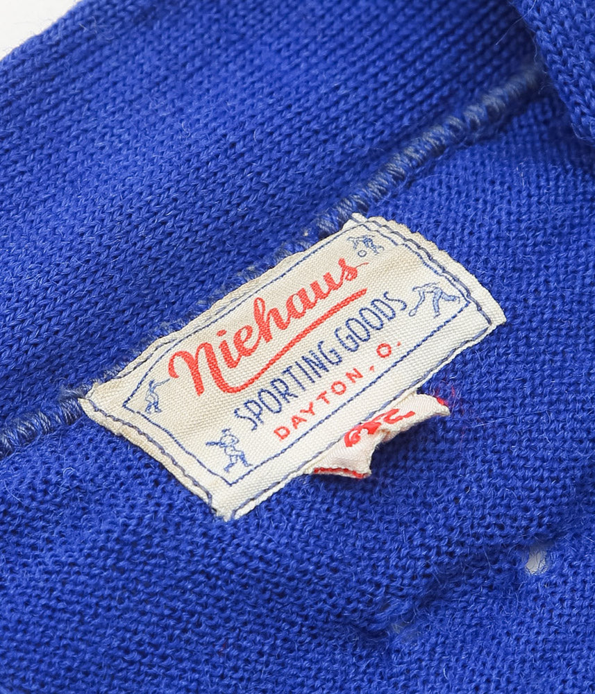 VINTAGE CLOTHING ''1960s WOOL KNIT CARDIGAN'' (BLUE)