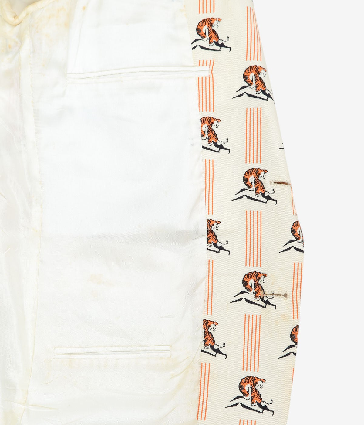 VINTAGE CLOTHING ''1970’S PRINCETON TIGER PRINT TAILORED JACKET'' (ORANGE)