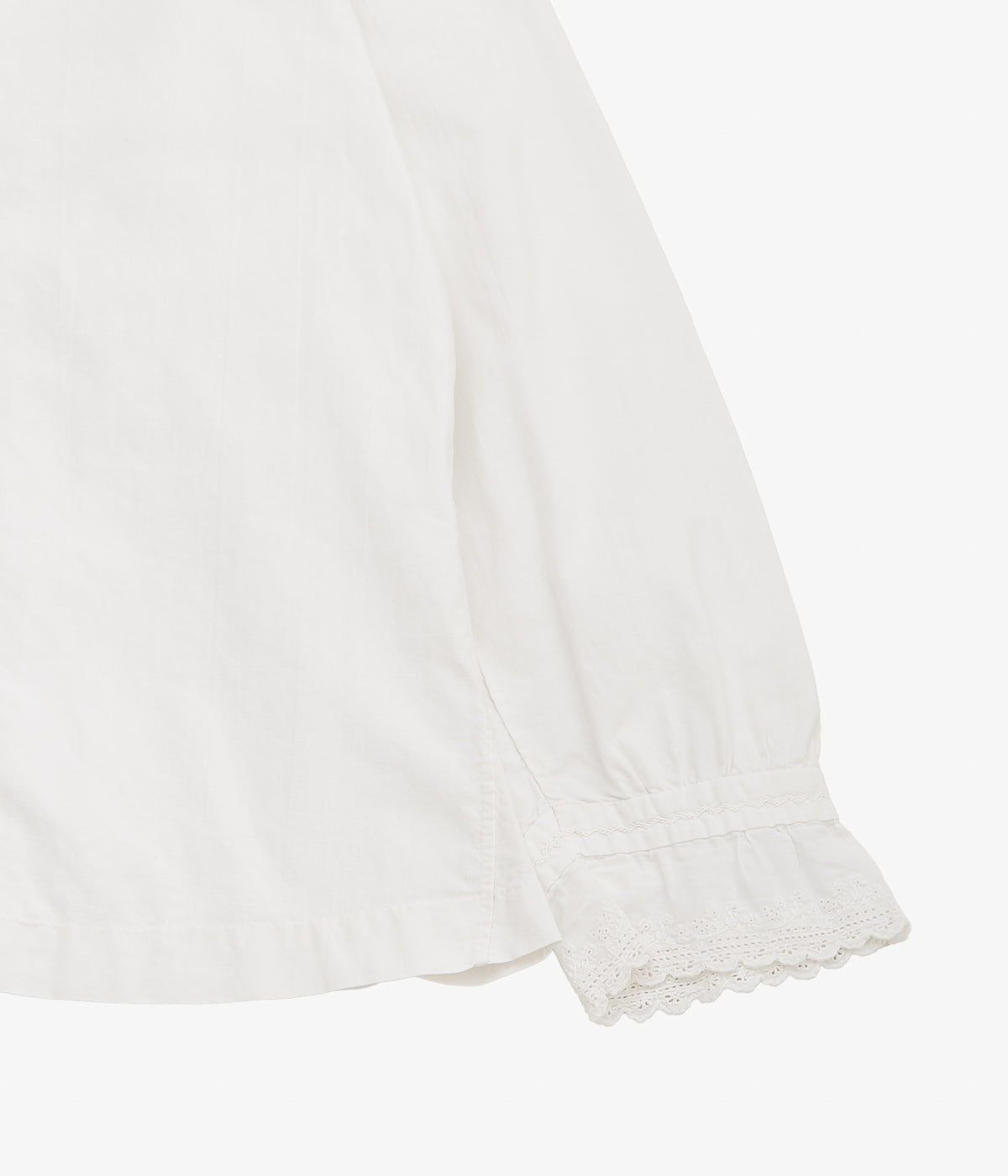 VINTAGE CLOTHING ''40-50's FRENCH VINTAGE BLOUSE'' (WHITE)